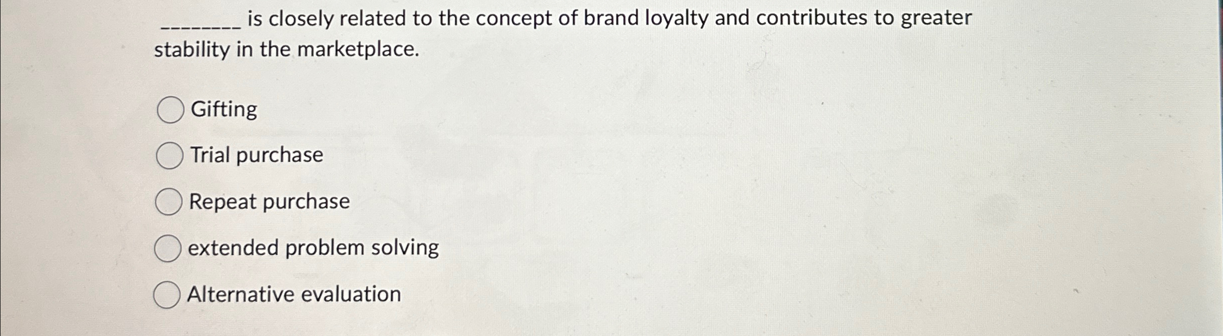 Solved q, ﻿is closely related to the concept of brand | Chegg.com
