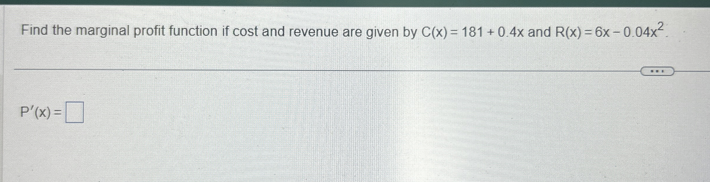 Solved Find the marginal profit function if cost and revenue | Chegg.com