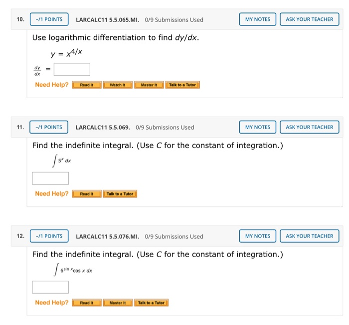 Solved please help with all questions 1-12. will rate if all | Chegg.com