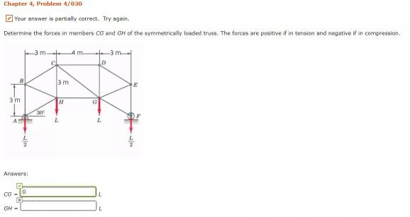 Solved Chapter 4, Problem 4/028 Determine the force in | Chegg.com