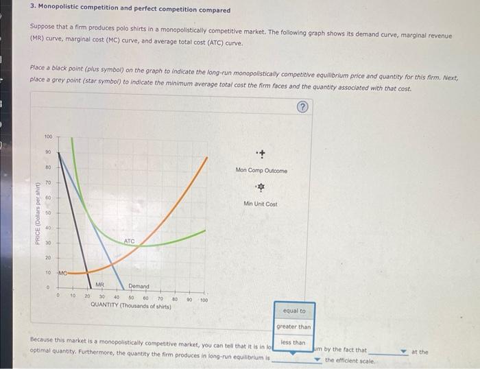 Solved 3. Monopolistic competition and perfect competition | Chegg.com