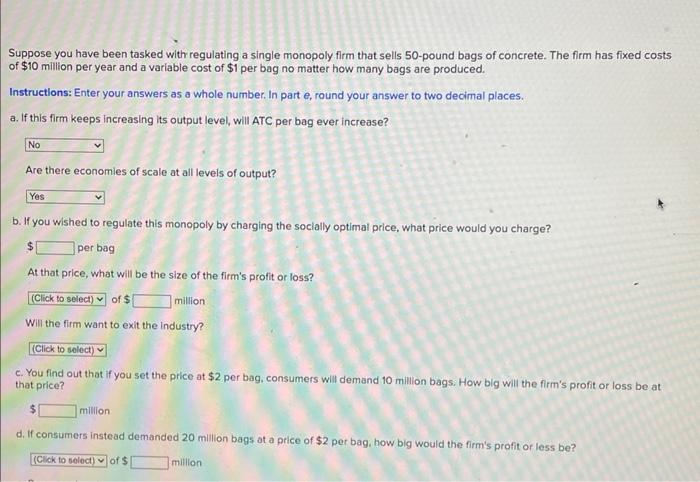 Solved Suppose you have been tasked with regulating a single | Chegg.com