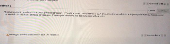 Solved Question 9 of 14 uestion 9 2 points At a given point | Chegg.com