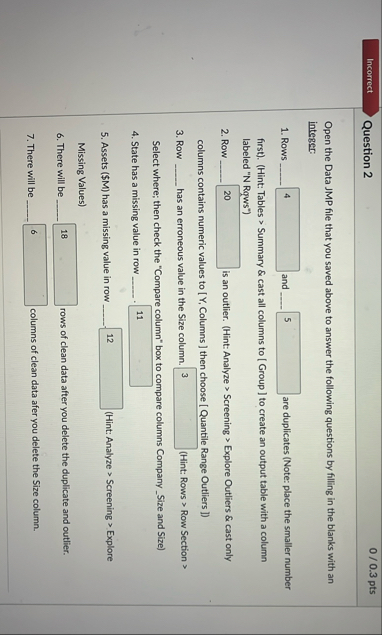 Question 200.3 ﻿ptsOpen the Data JMP file that you | Chegg.com