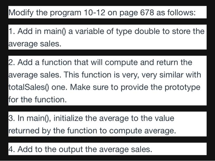 Solved Modify the program 10−12 on page 678 as follows: 1. | Chegg.com