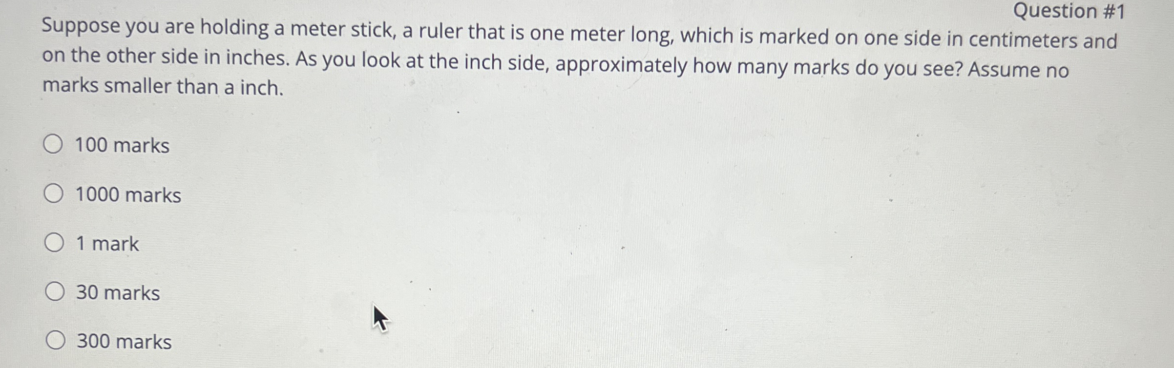 Solved Suppose you are holding a meter stick, a ruler that | Chegg.com