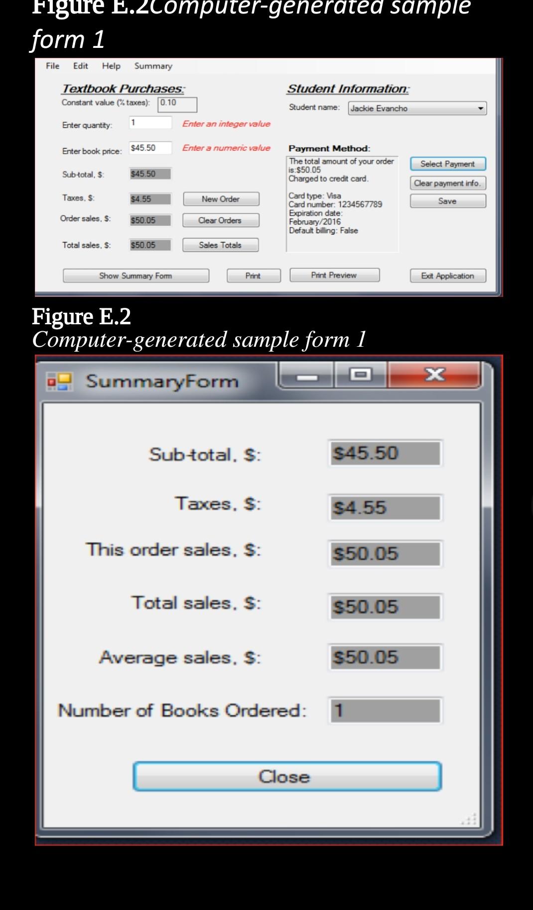 Solved 4. Based on the computer-generated sample forms and | Chegg.com