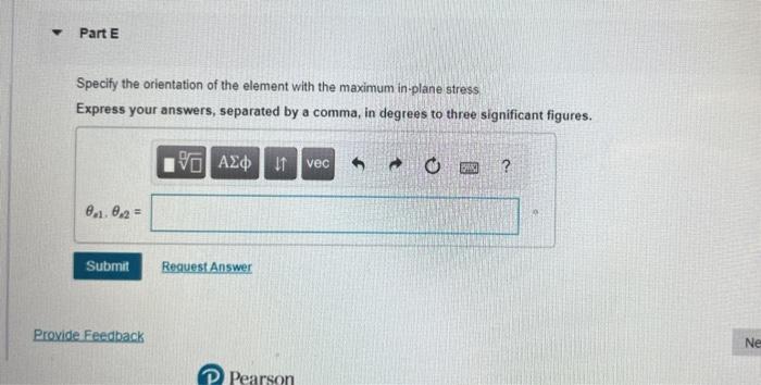 Solved The state of stress at a point is shown on the | Chegg.com