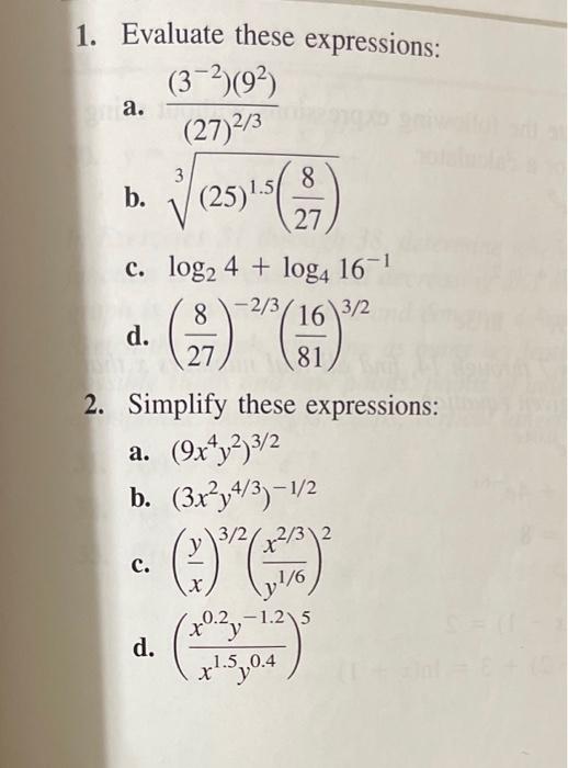 Solved Exponential And Logarithmic Functions Only Solve (a) | Chegg.com