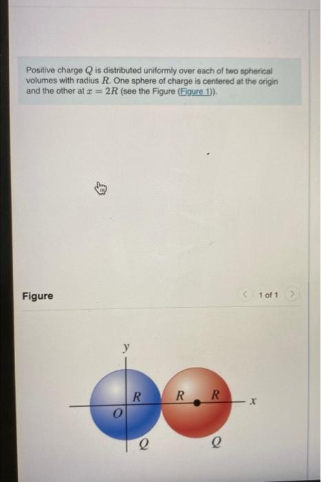 Solved Positive Charge Q Is Distributed Uniformly Over Each | Chegg.com