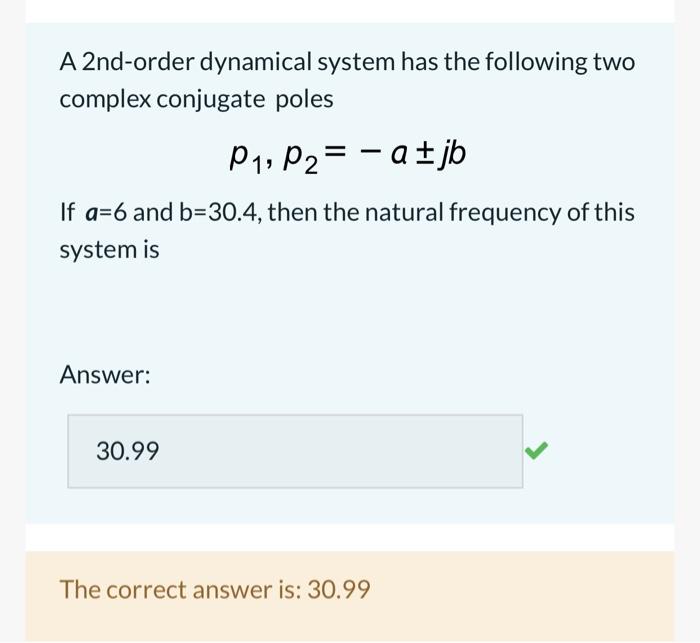 Solved A 2nd-order Dynamical System Has The Following Two | Chegg.com