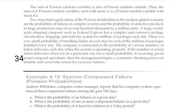 Solved The sum of Poisson random variables is also a Poisson | Chegg.com