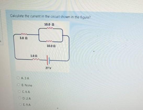 Solved Calculate the current in the circuit shown in the | Chegg.com