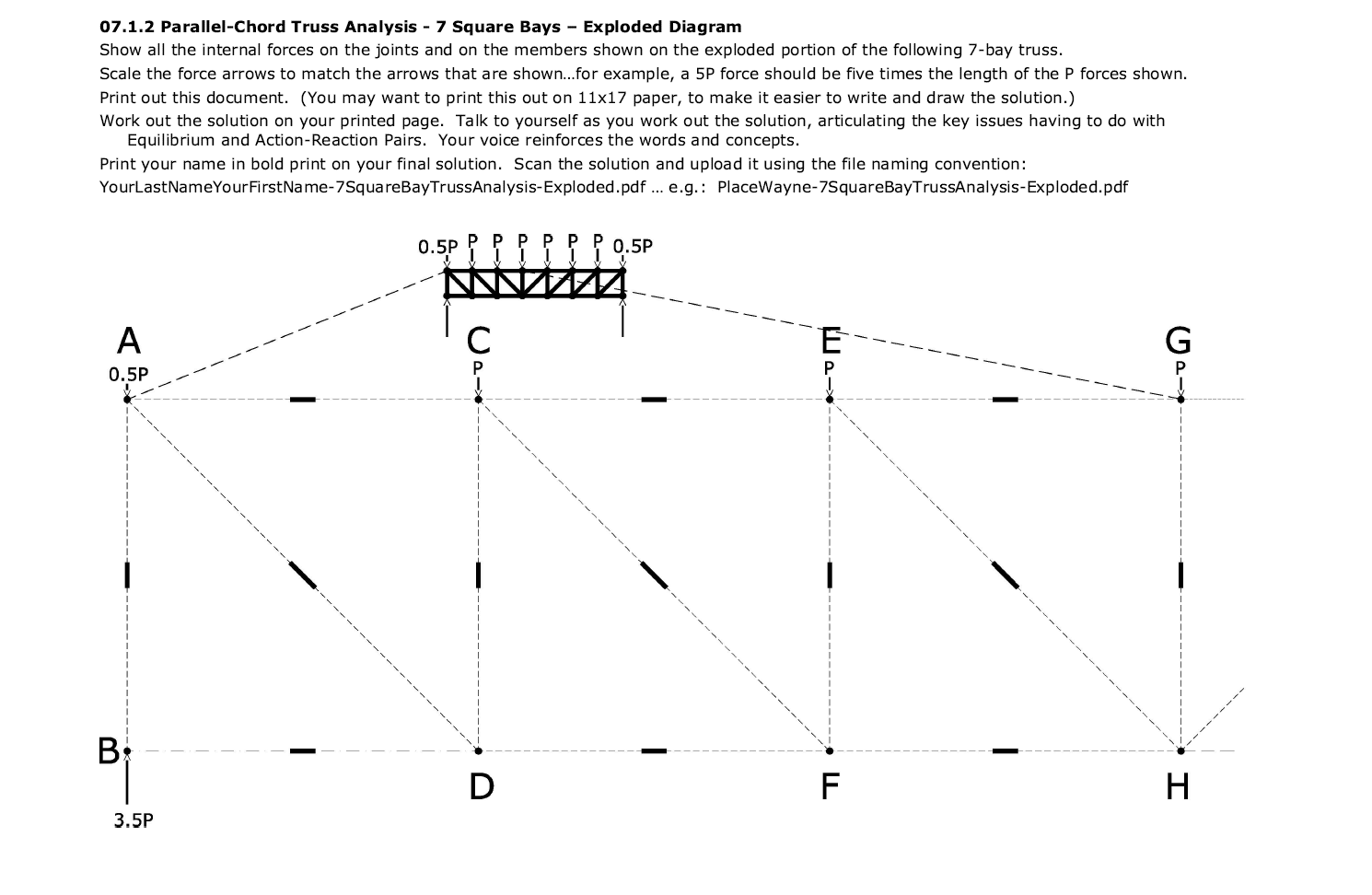 Solved parallel chord truss analysis 07.1.2 ﻿ParallelChord