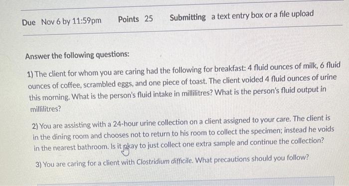 Solved Answer the following questions: 1) The client for | Chegg.com
