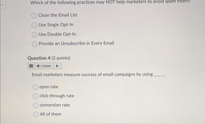 Solved Which of the following practices may NOT help | Chegg.com