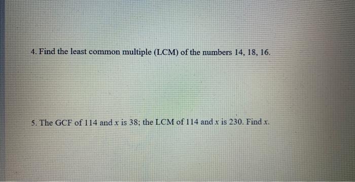 find the least common multiple lcm of 4 and 14