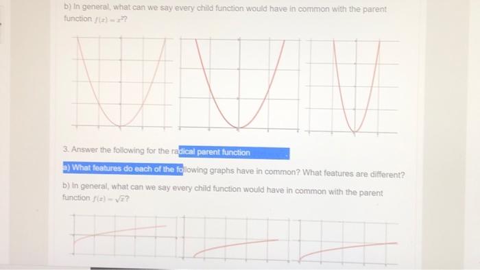 Solved b) In general, what can we say every child function | Chegg.com
