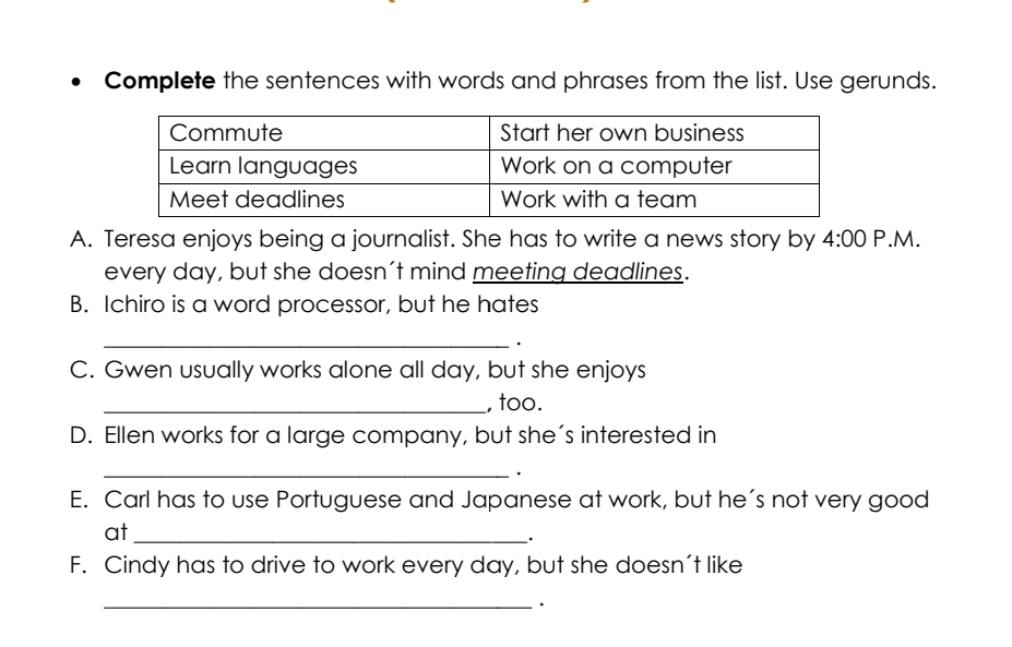 Solved Complete the sentences with words and phrases from | Chegg.com
