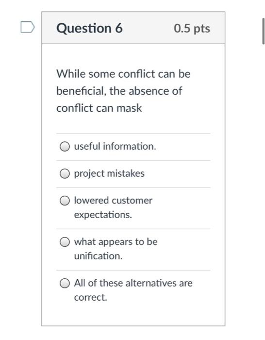 Solved Question 1 0.5 Pts The Project Manager Must Quickly | Chegg.com