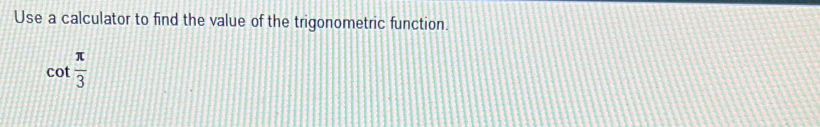 Solved Use a calculator to find the value of the | Chegg.com