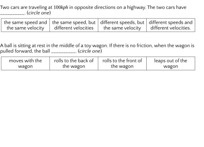 if 2 cars traveling opposite directions