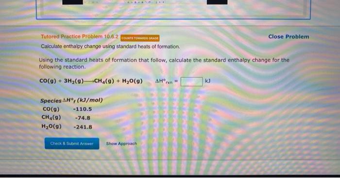 Solved Calculate Enthalpy Change Using Standard Heats Of | Chegg.com