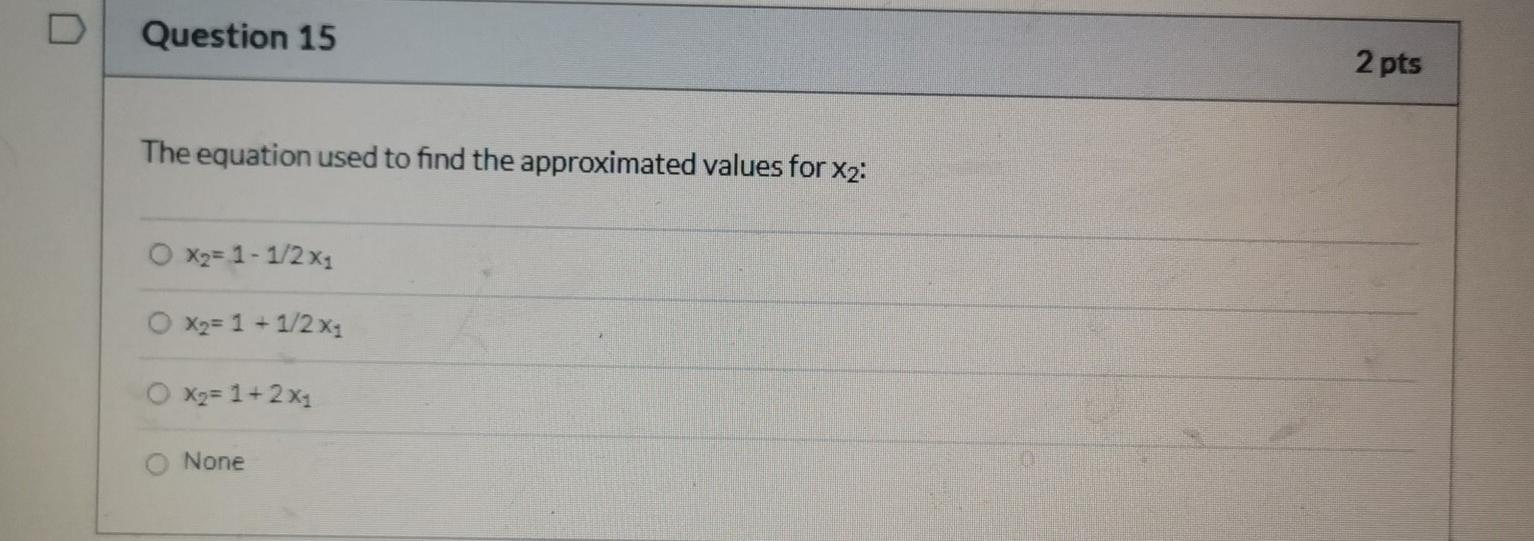 Solved D Question 14 2 pts Use the following set of | Chegg.com