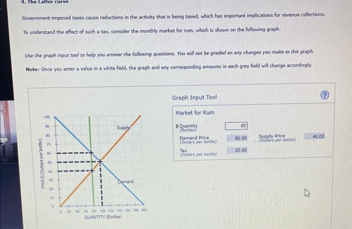 Solved Govemment-imposed taxes cause reductions in the | Chegg.com