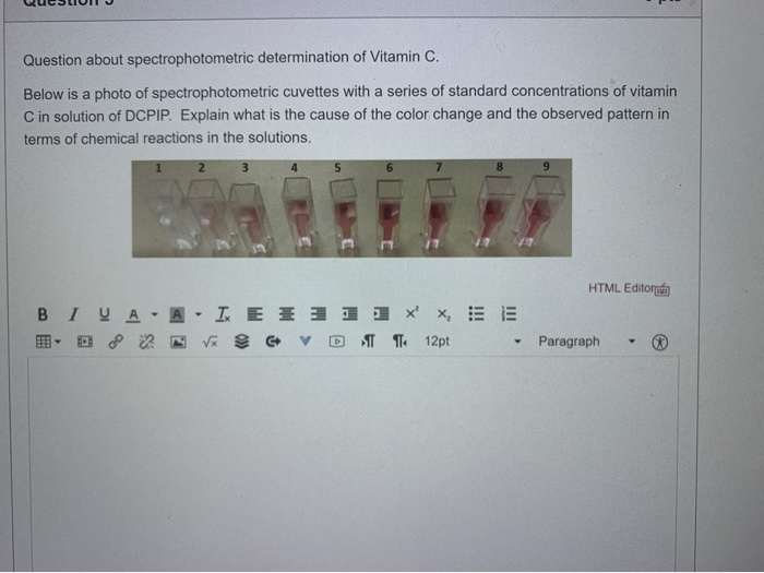 Solved 4 pts Spectrophotometric Determination of Protein