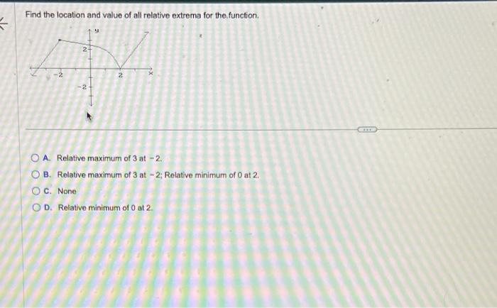 Solved Find the location and value of all relative extrema | Chegg.com