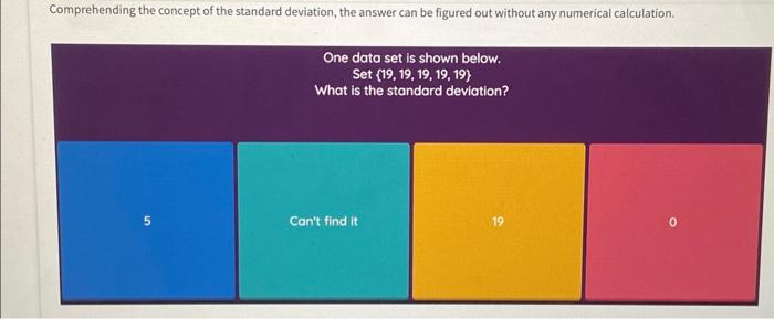 Solved Concept of the standard deviationSelect an answer and | Chegg.com