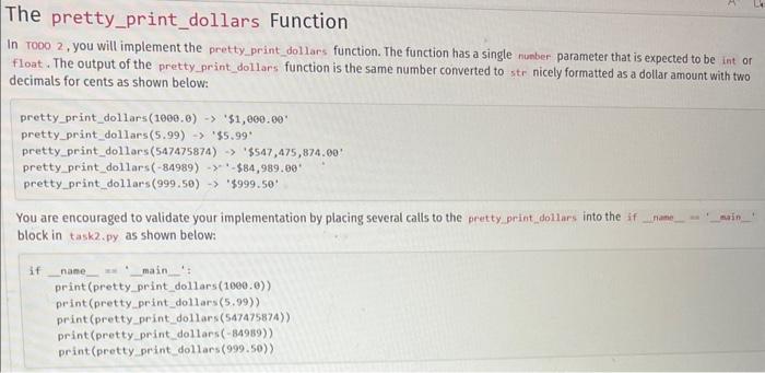 Solved In rooo 1, you will implement the pretty peint_int | Chegg.com