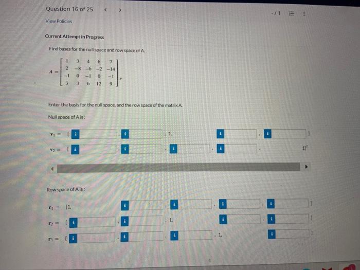 Solved Determine Whether B Is In The Column Space Of A, And | Chegg.com