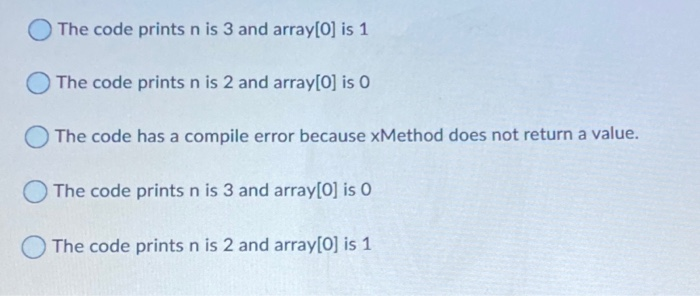 Solved Question 7 (5 points) Analyze the following code. | Chegg.com