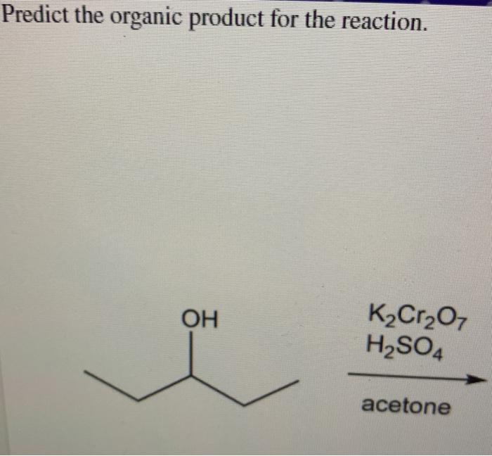 Solved Draw the correct organic product of the oxidation