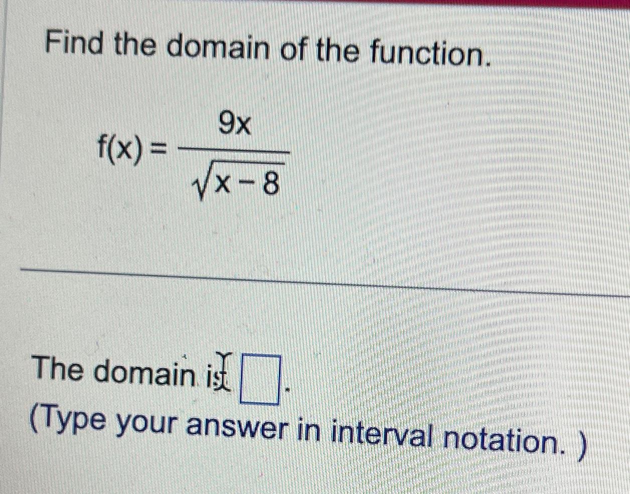 find the domain and range of the function f(x)=sqrt(9-x^(2))