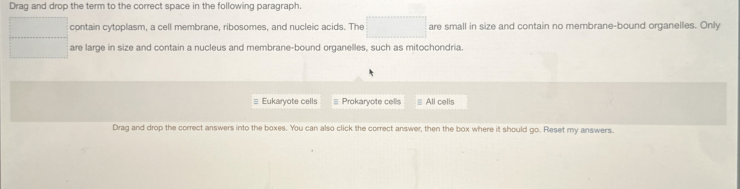 Solved Drag and drop the term to the correct space in the | Chegg.com