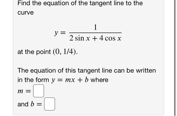 Solved Find The Equation Of The Line That Is Tangent To The | Chegg.com