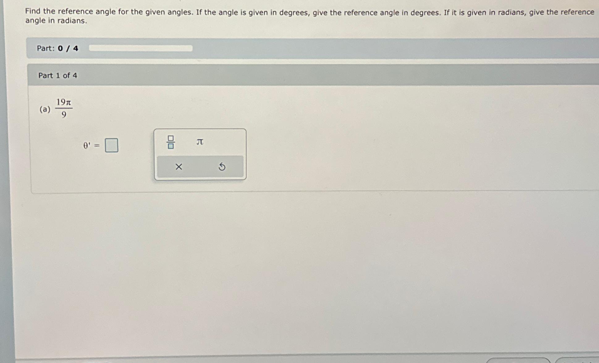 what is the reference angle of 90 degrees