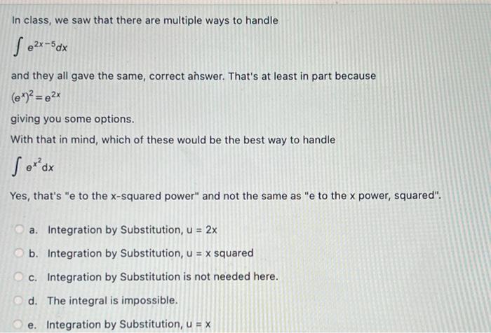 Solved In class, we saw that there are multiple ways to | Chegg.com