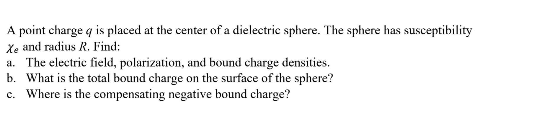 Solved A point charge q is placed at the center of a | Chegg.com