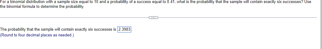 Solved For a binomial distribution with a sample size equal | Chegg.com