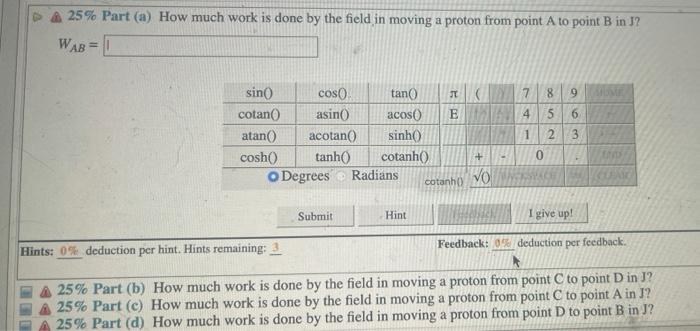 Solved (10%) Problem 5: In a given coordinate system shown | Chegg.com