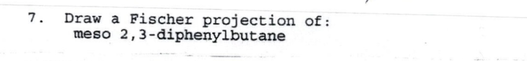 meso 2 3 butanediol fischer projection