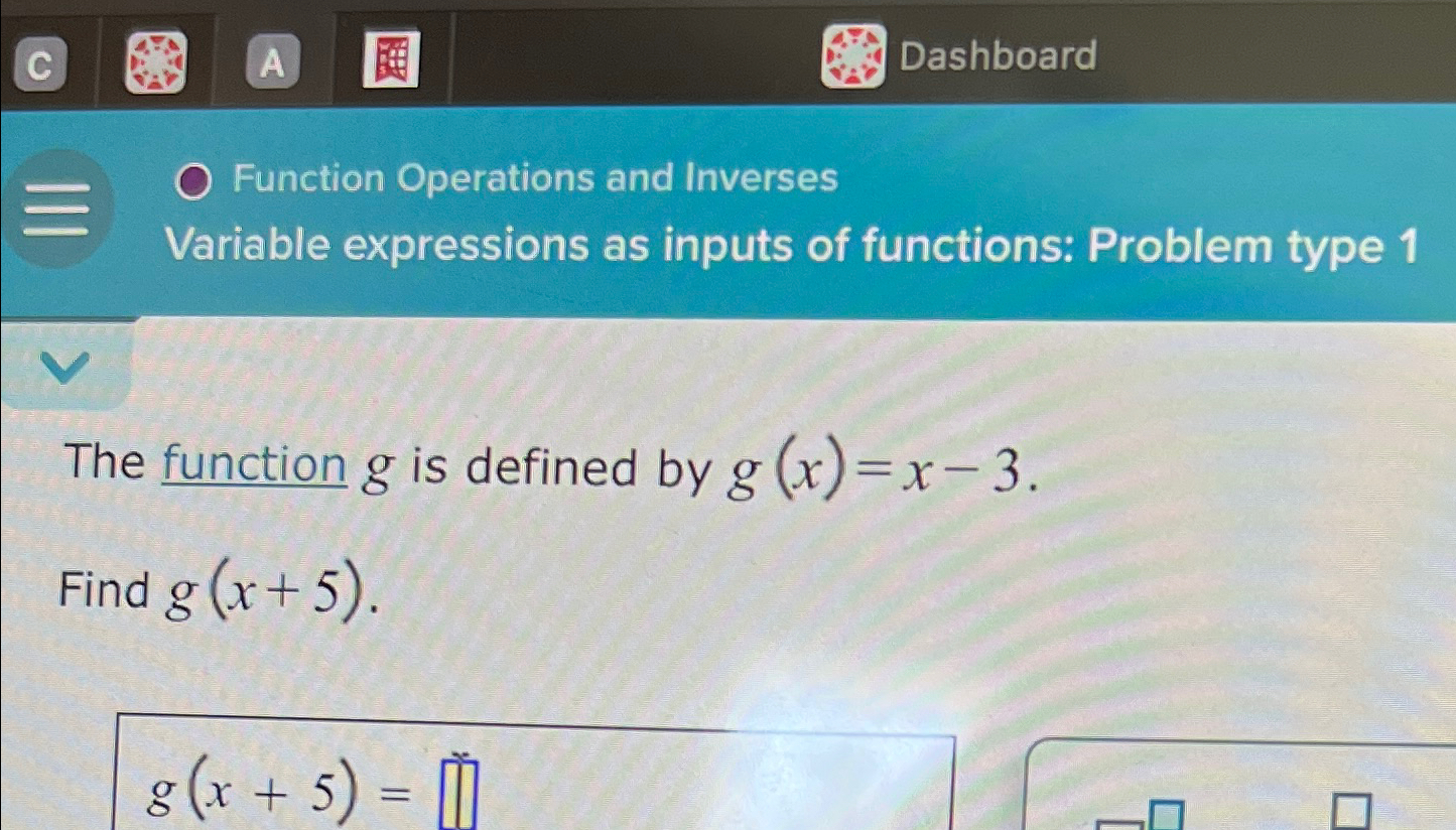 Solved Function Operations and InversesVariable expressions | Chegg.com