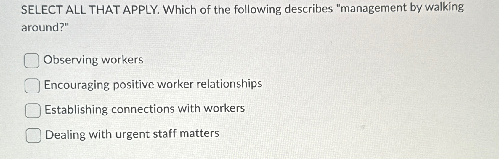Solved SELECT ALL THAT APPLY. Which of the following | Chegg.com