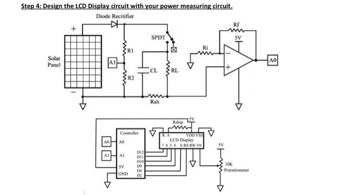 Solved Step 4: Design the LCD Display circuit with your | Chegg.com