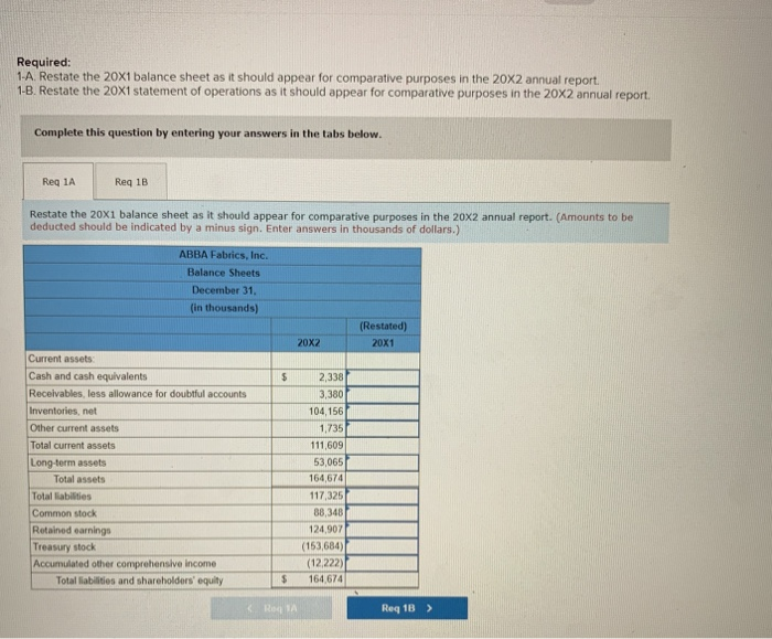 Wac Inventory Method Solved In 20X2, ABBA Fabrics, Inc., elected to change its | Chegg.com