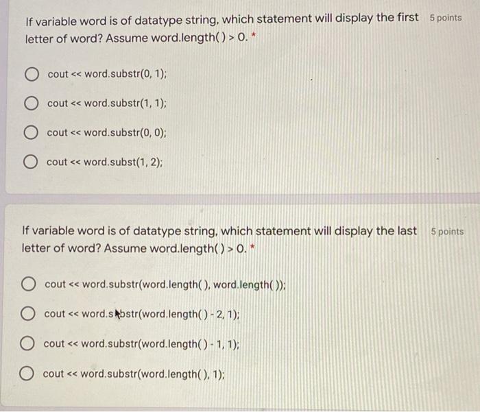 Solved 5 points Consider the following code segment which is | Chegg.com